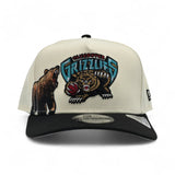 Off White Vancouver Grizzlies Black Pre Curved Visor Gray Bottom New Era 9Fifty A Frame Hardwood Classics Snapback