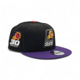 Black Phoenix Suns Purple Visor Gray Bottom 30th Anniversary Side Patch New Era 9Fifty Snapback