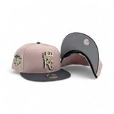 Pink Rouge Kansas City Royals Dark Gray Visor Gray Bottom 2012 All Star Game Side Patch New Era 9fifty Snapback