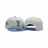 White Los Angeles Angels Upside Down Logo Sky Blue Visor Gray Bottom 2010 All Star Side Patch New Era 9Fifty Snapback
