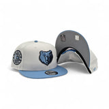 White Memphis Grizzlies Sky Blue Visor Gray Bottom 30th Season Side Patch New Era 9Fifty Snapback