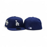 Royal Blue Los Angeles Dodgers Gray Bottom 40th Anniversary Side Patch New Era 59Fifty Fitted