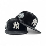 Black Velvet New York Yankees Gray Bottom 1999 World Series Side Patch New Era 59Fifty Fitted