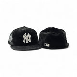 Black Velvet New York Yankees Gray Bottom 1999 World Series Side Patch New Era 59Fifty Fitted
