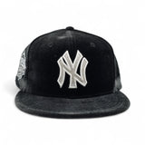 Black Velvet New York Yankees Gray Bottom 1999 World Series Side Patch New Era 59Fifty Fitted