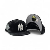 Black Velvet New York Yankees Gray Bottom 1999 World Series Side Patch New Era 59Fifty Fitted
