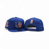 Royal Blue New York Knicks Gray Bottom 50th Anniversary Side Patch New Era 9Fifty A Frame Hardwood Classics Snapback