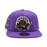 Purple Toronto Raptors Gray Bottom 1995-96 Inaugural Season Side Patch New Era 9Fifty A Frame Hardwood Classics Snapback