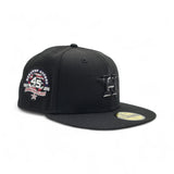 Black Houston Astros Pink Bottom 45th Anniversary Side Patch New Era Fitted