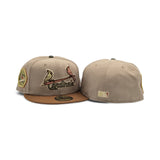 Camel St. Louis Cardinals Toasted Peanut Visor Gray Bottom 1931 World Series New Era 59Fifty Fitted