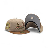 Camel St. Louis Cardinals Toasted Peanut Visor Gray Bottom 1931 World Series New Era 59Fifty Fitted