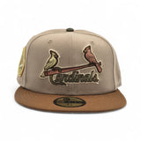 Camel St. Louis Cardinals Toasted Peanut Visor Gray Bottom 1931 World Series New Era 59Fifty Fitted