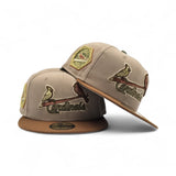 Camel St. Louis Cardinals Toasted Peanut Visor Gray Bottom 1931 World Series New Era 59Fifty Fitted