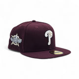 Maroon Philadelphia Phillies Gray Bottom 2026 All Star Game Side Patch New Era 59Fifty Fitted