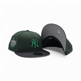 Green New York Yankees Dark Gray Visor Gray Bottom 1999 World Series Side Patch New Era 59Fifty Fitted