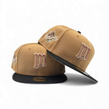 Panama Tan Minnesota Twins Black Visor Gray Bottom 1987 World Series Side Patch New Era 59Fifty Fitted