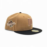 Panama Tan Minnesota Twins Black Visor Gray Bottom 1987 World Series Side Patch New Era 59Fifty Fitted