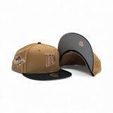 Panama Tan Minnesota Twins Black Visor Gray Bottom 1987 World Series Side Patch New Era 59Fifty Fitted