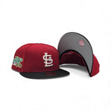 Red St. Louis Cardinals Black Visor Gray Bottom 1982 World Series New Era 59Fifty Fitted