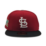 Red St. Louis Cardinals Black Visor Gray Bottom 1982 World Series New Era 59Fifty Fitted