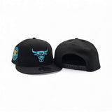 Matching Black Chicago Bulls Gray Bottom 6X Champs Side Patch New Era 9Fifty Snapback For Gamma Blue 11
