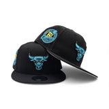 Matching Black Chicago Bulls Gray Bottom 6X Champs Side Patch New Era 9Fifty Snapback For Gamma Blue 11