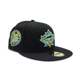 Matching Black Toronto Blue Jays Gray Bottom 30th Anniversary Side Patch New Era 59Fifty Fitted For Gamma Blue 11