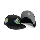 Matching Black Toronto Blue Jays Gray Bottom 30th Anniversary Side Patch New Era 59Fifty Fitted For Gamma Blue 11