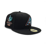 Black Arizona Diamondbacks Gray Bottom 2011 All Star Game Side Patch New Era 59Fifty Fitted