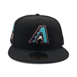 Black Arizona Diamondbacks Gray Bottom 2011 All Star Game Side Patch New Era 59Fifty Fitted