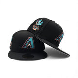 Black Arizona Diamondbacks Gray Bottom 2011 All Star Game Side Patch New Era 59Fifty Fitted