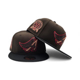Brown Los Angeles Angels Black Visor Gray Bottom 50th Anniversary Side Patch New Era 59Fifty Fitted