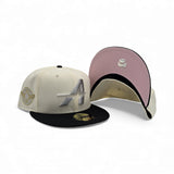 Off White City Connect Houston Astros Black Visor Pink Bottom Space City Side Patch New Era 59Fifty Fitted