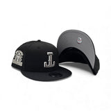 Black Upside Down Texas Rangers Gray Bottom 2023 World Series Champions Side Patch New Era Snapback
