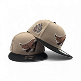 Camel Anaheim Angels Black Visor Gray Bottom 40th Anniversary Side Patch 9Fifty New Era Snapback