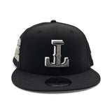 Black Upside Down Texas Rangers Gray Bottom 2023 World Series Champions Side Patch New Era Snapback