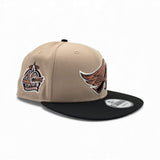 Camel Anaheim Angels Black Visor Gray Bottom 40th Anniversary Side Patch 9Fifty New Era Snapback