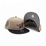 Camel Anaheim Angels Black Visor Gray Bottom 40th Anniversary Side Patch 9Fifty New Era Snapback