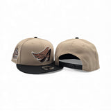 Camel Anaheim Angels Black Visor Gray Bottom 40th Anniversary Side Patch 9Fifty New Era Snapback