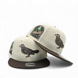 Off White Baltimore Orioles Brown Visor Green Bottom 30th Anniversary Side Patch New Era 9Fifty Snapback