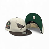 Off White Baltimore Orioles Brown Visor Green Bottom 30th Anniversary Side Patch New Era 9Fifty Snapback