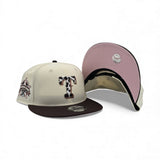 Off White Texas Rangers Cow Print Logo Brown Visor Pink Bottom 1995 All Star Game Side Patch New Era Snapback