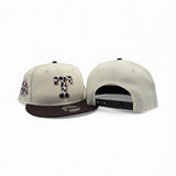 Off White Texas Rangers Cow Print Logo Brown Visor Pink Bottom 1995 All Star Game Side Patch New Era Snapback