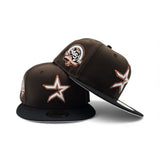 Brown Houston Astros Black Visor Gray Bottom 45th Anniversary Side Patch New Era Fitted