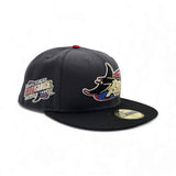 Dark Gray Tampa Bay Rays Black Visor Gray Bottom 1998 Inaugural Season Side Patch New Era 59Fifty Fitted