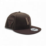 Walnut Brown Arizona Diamondbacks Upside Down Logo Dark Brown Gray Bottom 1998 Inaugural Season Side Patch New Era 9Fifty Snapback