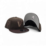 Walnut Brown Arizona Diamondbacks Upside Down Logo Dark Brown Gray Bottom 1998 Inaugural Season Side Patch New Era 9Fifty Snapback