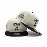 Off White Texas Rangers Cow Print Logo Black Visor Pink Bottom 1995 All Star Game Side Patch New Era Snapback