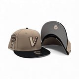 Camel Arizona Diamondbacks Upside Down Logo Black Gray Bottom 1998 Inaugural Season Side Patch New Era 9Fifty Snapback