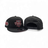 Black Philadelphia Phillies Red Bottom 2004 Inaugural Season Side Patch New Era 9Fifty Snapback